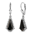 D'Joy Elite Shungite 1.90 ctw Kite Earrings in Rhodium Over Sterling Silver - Sticky add to cart bar