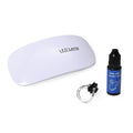 3pcs Set Ring Sizing Adjust Kit -Glue, UV Lamp and Black Ring Holder - Sticky add to cart bar