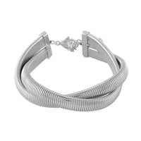 Wrap Texture Bracelet in Stainless Steel (7.50-9.50In)