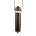 D'Joy Brazilian Smoky Quartz 19.75 ctw Fancy Necklace in Stainless Steel 18 Inches - Sticky add to cart bar