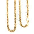 Italian La Bella Chain Necklace in 14K Yellow Gold Over Sterling Silver 22 Inches 23.52 Grams - Sticky add to cart bar
