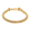 14K YG Over Sterling Silver Bracelet (7.50 In) (9.50 g) - Sticky add to cart bar