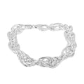 Italian La Bella Fantasia Chain Bracelet in Sterling Silver (8.00 In) 18.37 Grams - Sticky add to cart bar