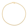 Cuban Anklet in 14K Yellow Gold 1.10 Grams 10 Inches - Sticky add to cart bar
