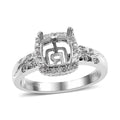 Rhapsody 950 Platinum Diamond E-F VS2 0.14 ctw Mounting Ring (Size 7.0) - Sticky add to cart bar