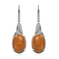 Script Stone 12.30 ctw Earrings in Stainless Steel - Sticky add to cart bar
