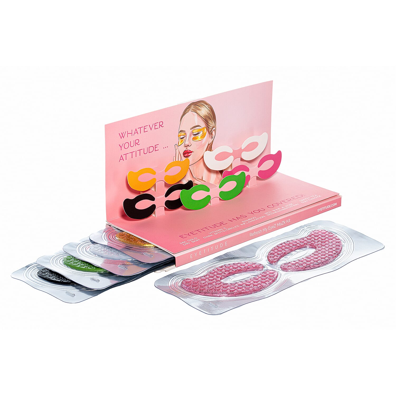 Eyetitude Refresh My EyeZ MaZk Kit (5 Color Collagen Mask Collection)