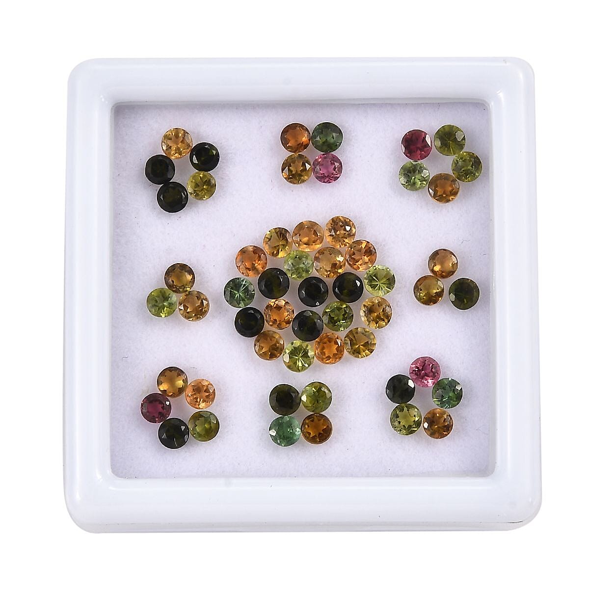 Multi-Tourmaline (Rnd 2.75 mm) 5.00 ctw