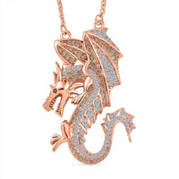 Multi Diamond 1.00 ctw Necklace in 18K Vermeil Yellow Gold Over Sterling Silver 18 Inches