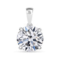 IGI Certified Luxuriant Lab Grown Diamond VS 5.00 ctw Pendant without Chain in Platinum Over Sterling Silver - Sticky add to cart bar
