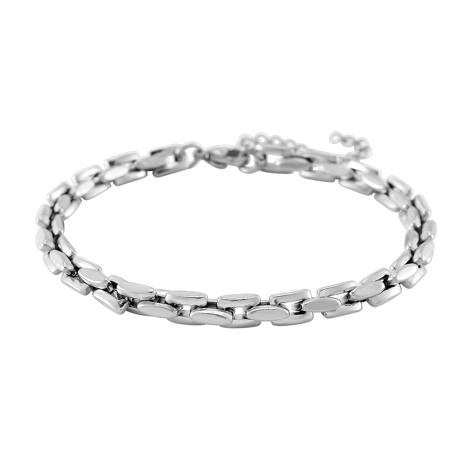 5.5mm Chain Bracelet in Stainless Steel (8-10In)
