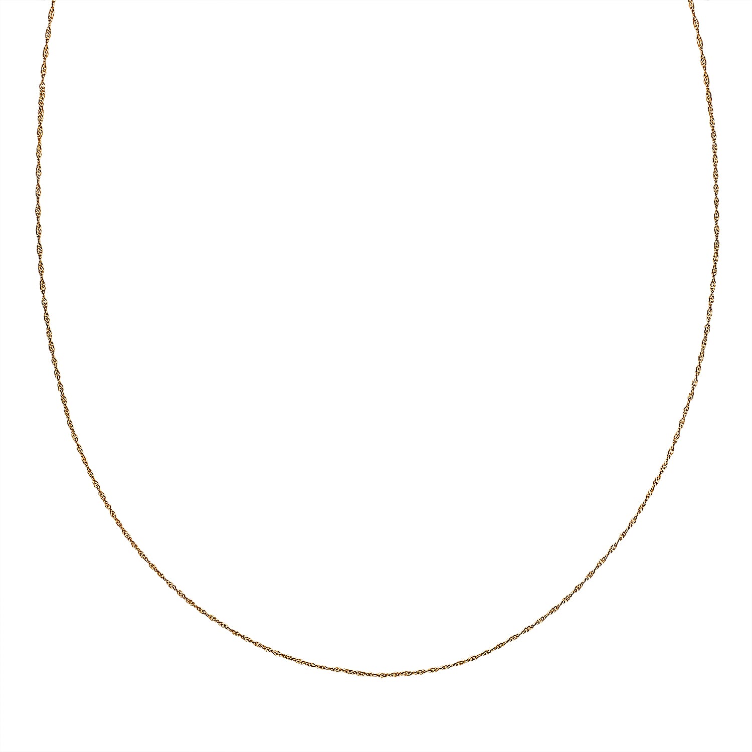 Cable Chain Necklace in 10K Yellow Gold 18 Inches