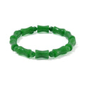Green Jade (D) 110.00 ctw Beaded Stretch Bracelet - Sticky add to cart bar