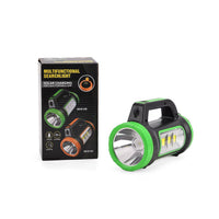 "multifunctional searchlight Materials; ABS Product size: 17.5*9*11.5cm Battery capacity:1200MAH"