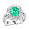 Chairman Vault Certified & Appraised Rhapsody 950 Platinum AAAA Paraiba Tourmaline, Diamond (E-F, VS) (1.41 cts) Ring (Size 7.0) (10.70 g) 3.40 ctw - Sticky add to cart bar