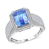 Blue Moissanite