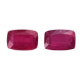 Niassa Ruby (FF) Set of 2 (Cush 6x4mm) 1.26 ctw Loose Gemstone - Sticky add to cart bar