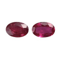 Premium Niassa Ruby (FF) Set of 2 (Ovl 6x4mm) 1.16 ctw Loose Gemstone - Sticky add to cart bar