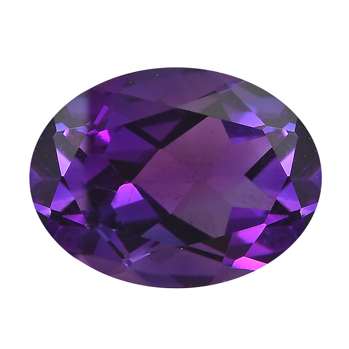 Premium Mashamba Amethyst (Ovl 8x6mm) 0.88 ctw Loose Gemstone