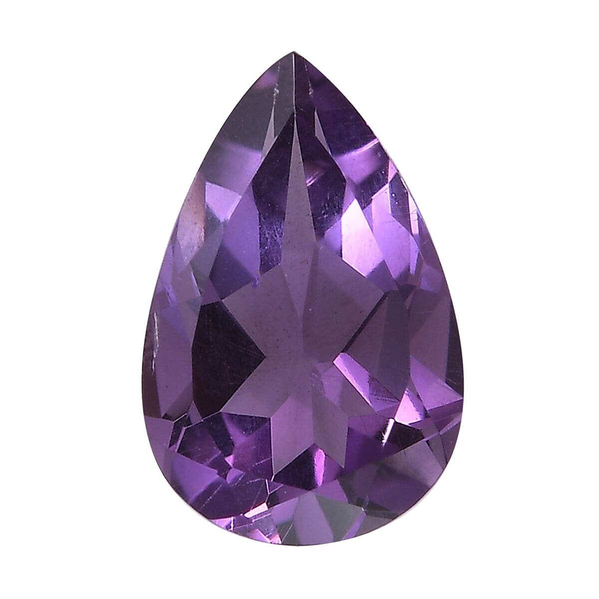 Premium Mashamba Amethyst (Pear 9x6mm) 1.00 ctw Loose Gemstone