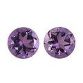 Rose De France Amethyst Set of 2 (Rnd 8mm) 3.68 ctw Loose Gemstone - Sticky add to cart bar