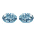 Sky Blue Topaz Set of 2 (Ovl 7x5mm) 1.90 ctw Loose Gemstone - Sticky add to cart bar