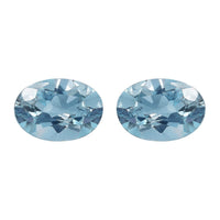 Sky Blue Topaz Set of 2 (Ovl 7x5mm) 1.90 ctw Loose Gemstone