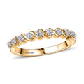 Luxuriant Lab Grown Diamond 0.30 ctw Band Ring in 18K Vermeil YG Over Sterling Silver (Size  10.0) - Sticky add to cart bar