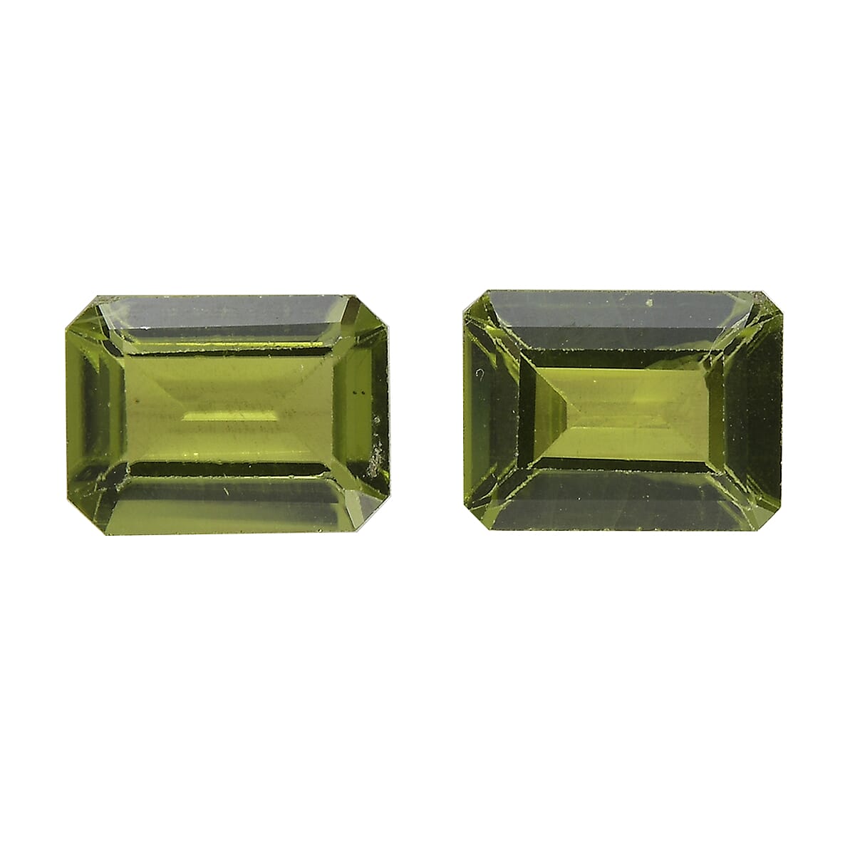 Peridot Set of 2 (Oct 8x6mm) 2.78 ctw Loose Gemstone