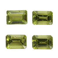 Premium Peridot Set of 4 (Oct 6x4mm) 2.41 ctw Loose Gemstone