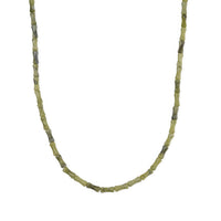 Connemara Marble Bamboo Beaded 90.00 ctw Necklace 18-20 Inches Stainless Steel