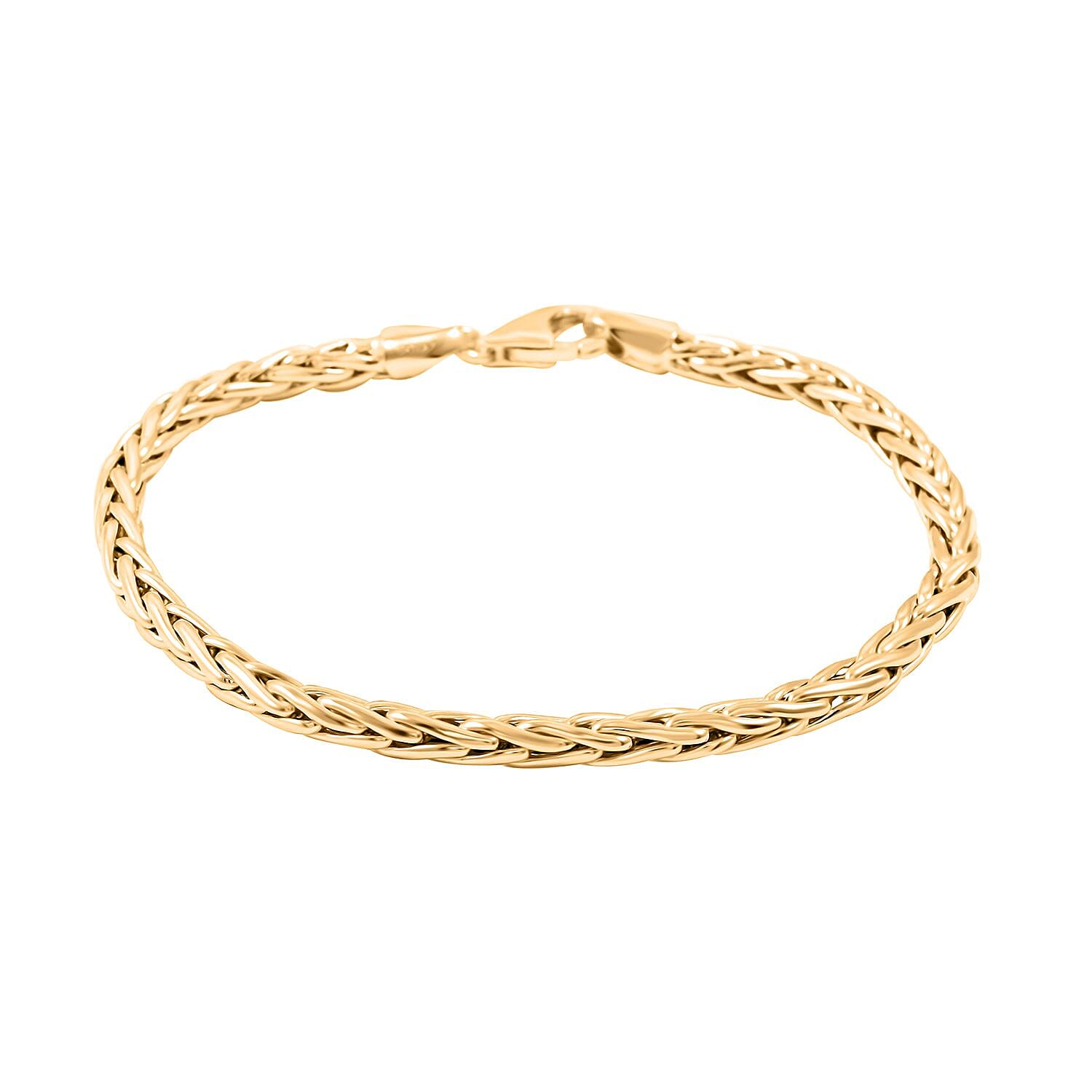 Italian 4mm Wheat Chain Bracelet in 10K Yellow Gold (7.50 In) (4.0 g)