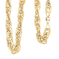 Italian Oval Link Chain Necklace in 10K Yellow Gold 15.5 Grams 20 Inches - Sticky add to cart bar