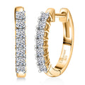 Luxuriant Lab Grown Diamond G-H SI 0.50 ctw Hoop Earrings in 18K Vermeil Yellow Gold Over Sterling Silver (Del. in 12-15 Days) - Sticky add to cart bar