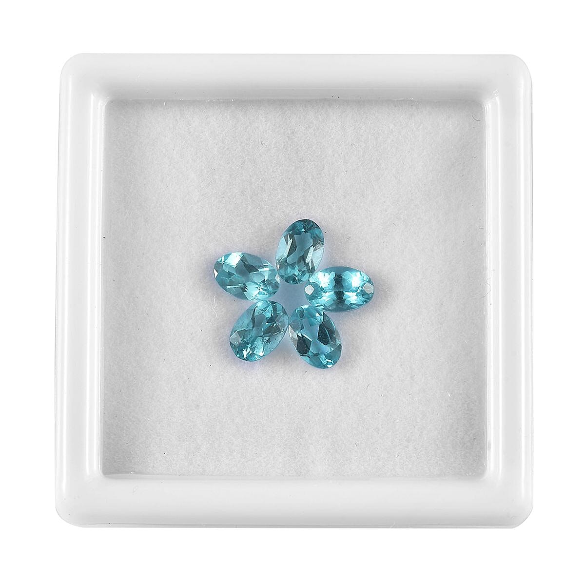 Blue Apatite Assorted Box (Ovl 6x4mm) 2.50 ctw