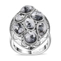 Karis White Buffalo Southwest Ring in Platimum Bond (Size 10.0) 4.70 ctw - Sticky add to cart bar