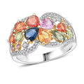 Modani 950 Platinum and 18K Yellow Gold Multi Sapphire, Diamond Ring (Size 10.0) (5.72 g) 2.38 ctw - Sticky add to cart bar