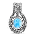 Bali Legacy Larimar 3.40 ctw Tulang Naga Pendant without Chain in Sterling Silver - Sticky add to cart bar