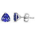 Luxoro 10K White Gold Premium Tanzanite Solitaire Stud Earrings 2.00 ctw - Sticky add to cart bar