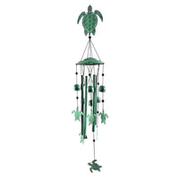 VP Home Turtle Metal Wind Chime - Green (5"x5"x36")