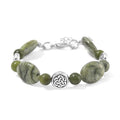 Connemara Marble 56.00 ctw Bracelet in Silvertone (6.50-8.50In) - Sticky add to cart bar