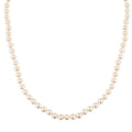 Freshwater Pearl Marquise Clasp Necklace in Goldtone 18 Inches - Sticky add to cart bar