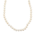 Freshwater Pearl Marquise Clasp Necklace in Silvertone 18 Inches - Sticky add to cart bar
