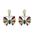 Peruvian Artistry Multi Gemstone 1.85 ctw Green Earrings in Sterling Silver - Sticky add to cart bar