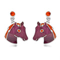Peruvian Artistry Multi Gemstone 1.70 ctw Horse Earrings in Sterling Silver - Sticky add to cart bar