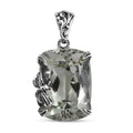 Artisan Crafted Montezuma Prasiolite Fancy Pendant in Sterling Silver 16.10 ctw - Sticky add to cart bar