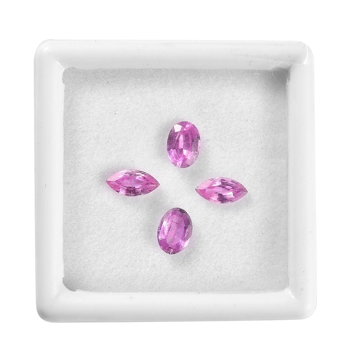 Ilakaka Hot Pink Sapphire (FF) Assorted Box (Mix Mix mm) 3.58 ctw