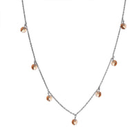 J Francis Embellished with Light Colorado Topaz Crystal by Swarovski Necklace (18 Inches) in Rhodium Over Sterling Silver