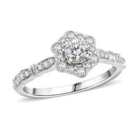 Modani White Diamond 0.54 ctw Ring in 950 Platinum (Size 10.0) 5 Grams