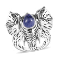 Artisan Crafted Tanzanite 2.40 ctw Elephant Ring in Sterling Silver (Size 7.0) - Sticky add to cart bar